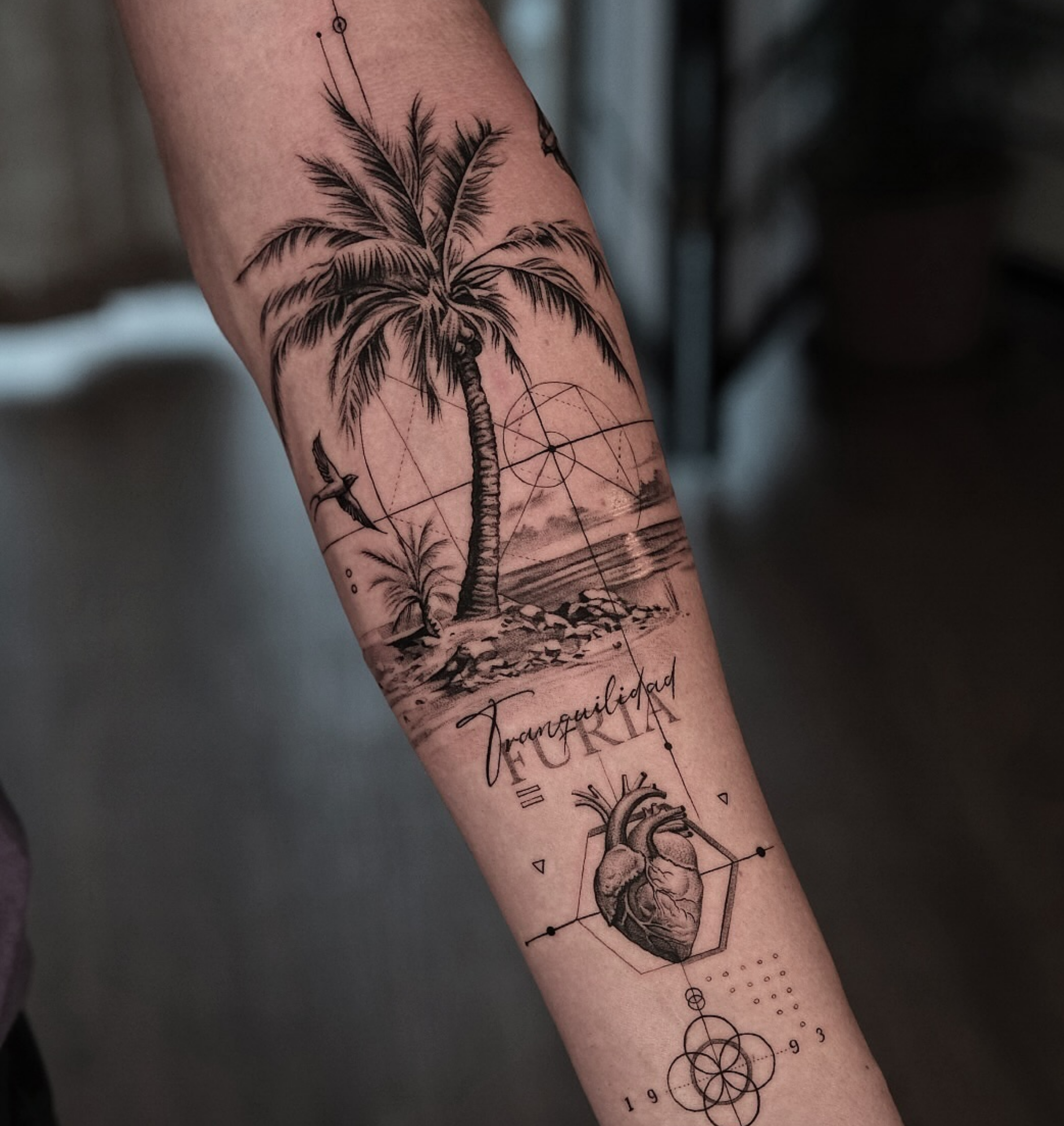 fine line tattoo fade