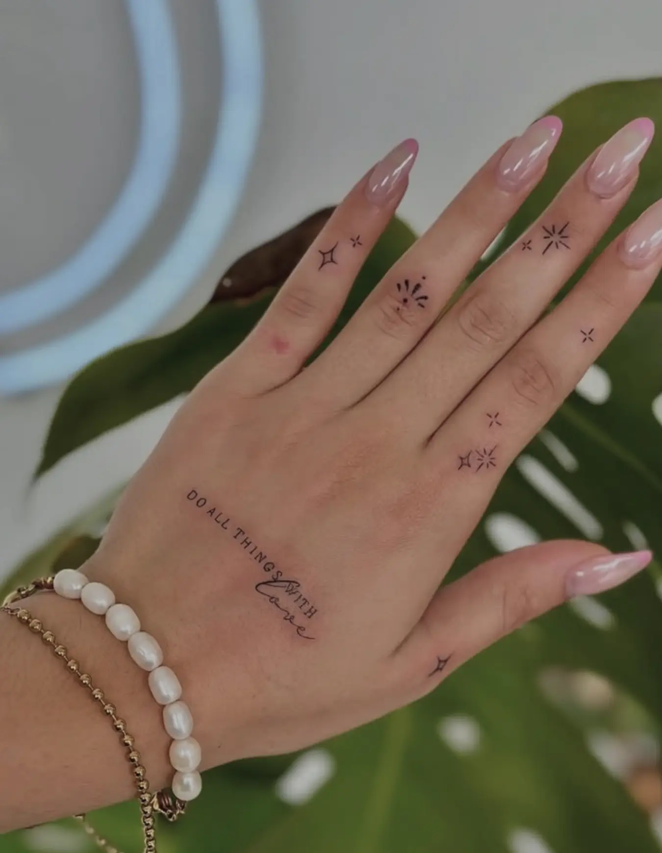 rose fine line tattoo